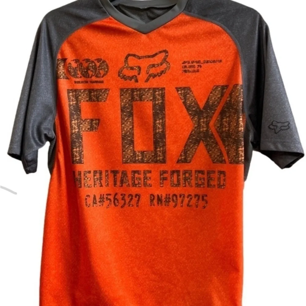 Fox Racing Orange and Black Jersey - Picture 2 of 5
